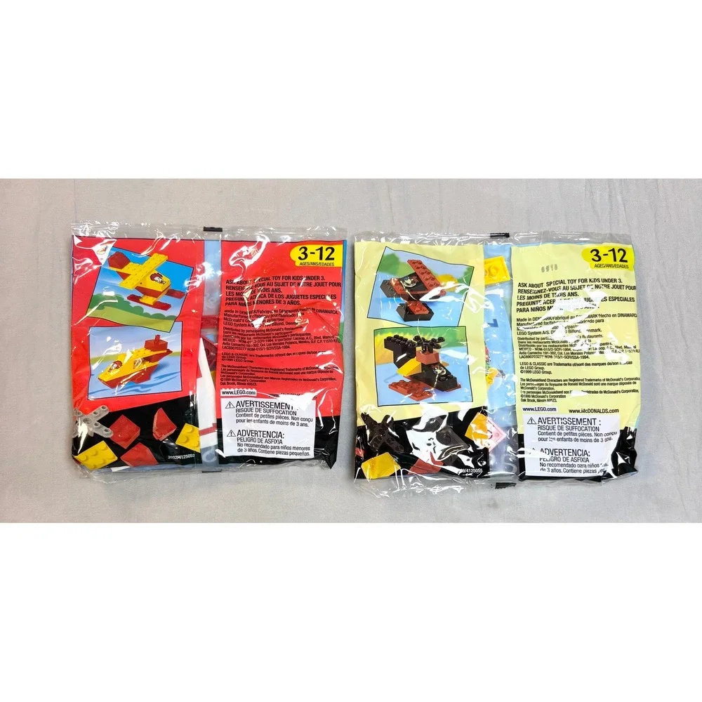 Vintage 1999 McDonalds Happy Meal LEGO Classic Set 1-7 Complete